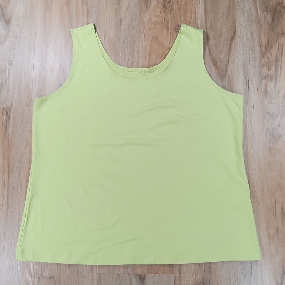 🔺️Chico's Lime Green Lightweight Sleeveless Top Large